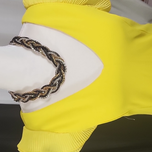 Nordstrom Metal Braided Gold, Silver and Black tones Necklace. - Picture 3 of 7